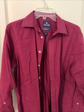 Stafford Men's Dress Shirt - Berry Pink